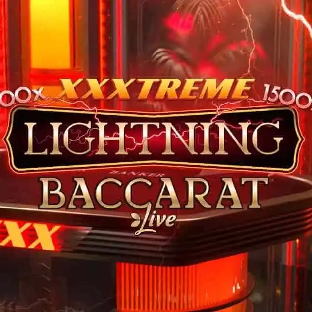 Live Dealer logo of XXXtreme Lightning Baccarat from Evolution at 500 Casino